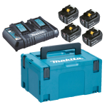Kit Energy LXT® 18V 4x 5,0Ah + Caricabatterie doppio