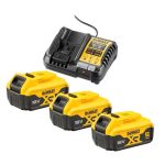 Kit 3 batterie Dewalt 18V XR 5Ah - DEWALT | Teknobrands
