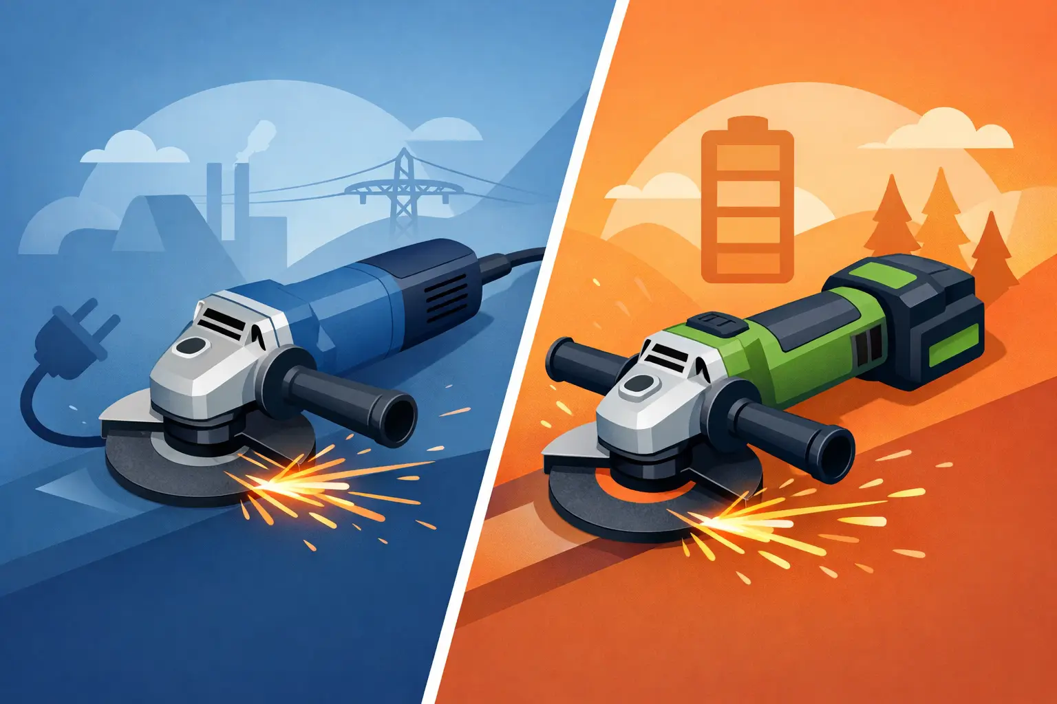 Smerigliatrice a filo o a batteria: quale scegliere?