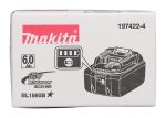 Makita 197422-4 Batterie LXT BL1860B 6,0 Ah