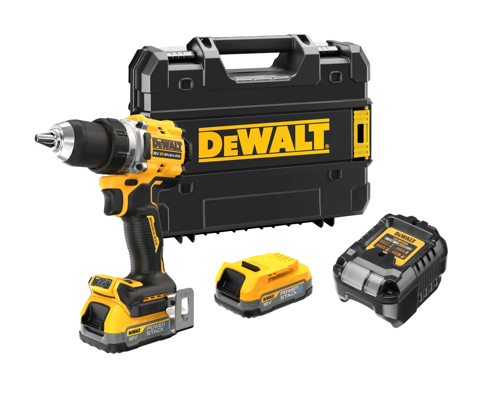 DEWALT DCD800E2T-QW – kit avec deux batteries, chargeur et TSTAK DEWALT DCD800E2T-QW – kit avec deux batteries, chargeur et TSTAK