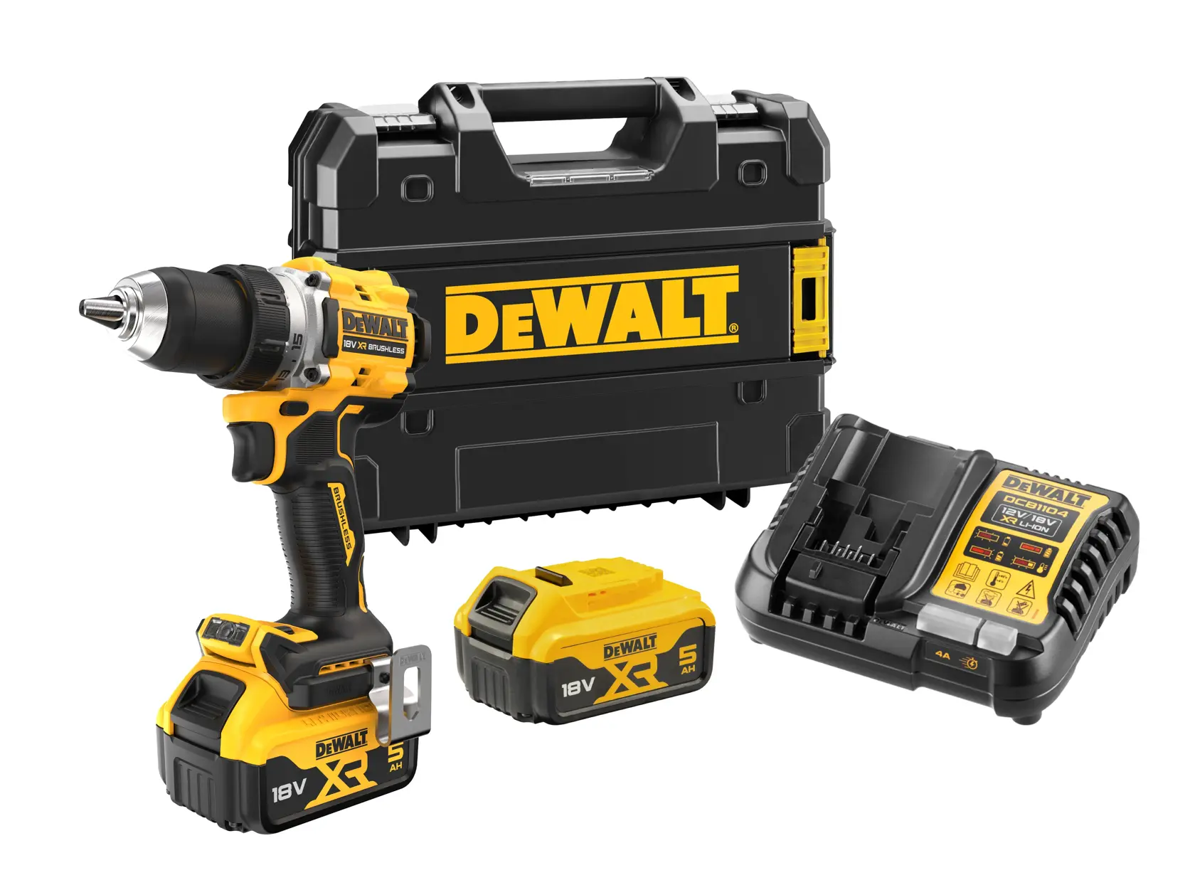 DCD800P2T-QW DEWALT DCD800P2T-QW perceuse-visseuse avec 2 batteries 5 Ah