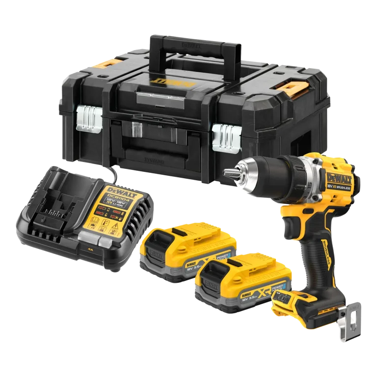DEWALT DCD800S2T-QW perceuse-visseuse avec batteries POWERSTACK 3,5 Ah