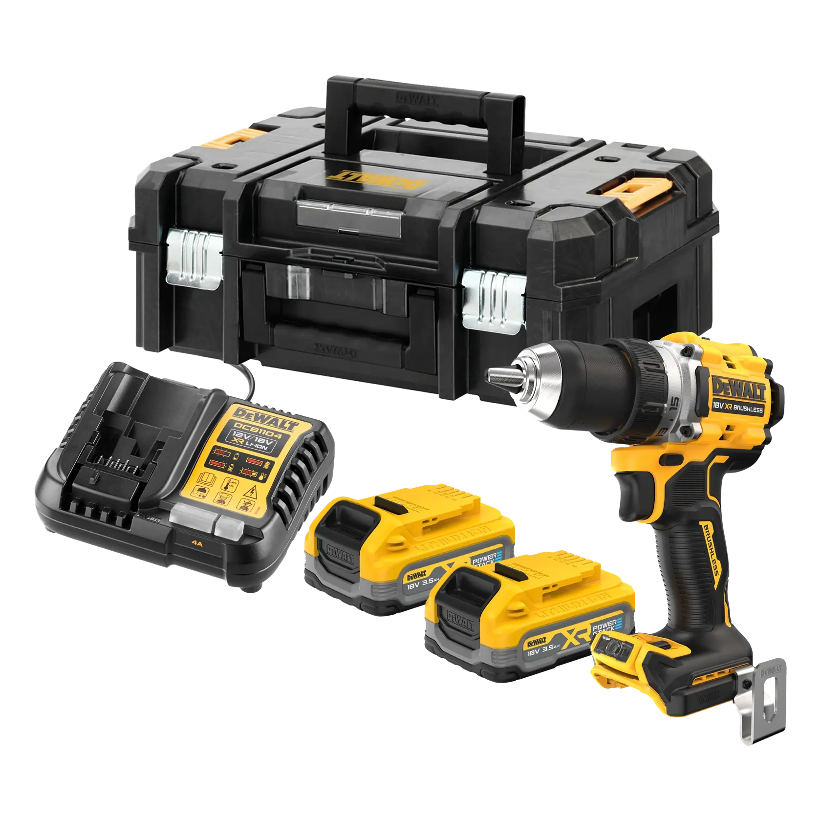 DCD800S2T-QW DEWALT DCD800S2T-QW perceuse-visseuse avec batteries POWERSTACK 3,5 Ah