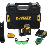 DEWALT DCE0811D1G-QW niveau laser 2x360 vert avec batterie