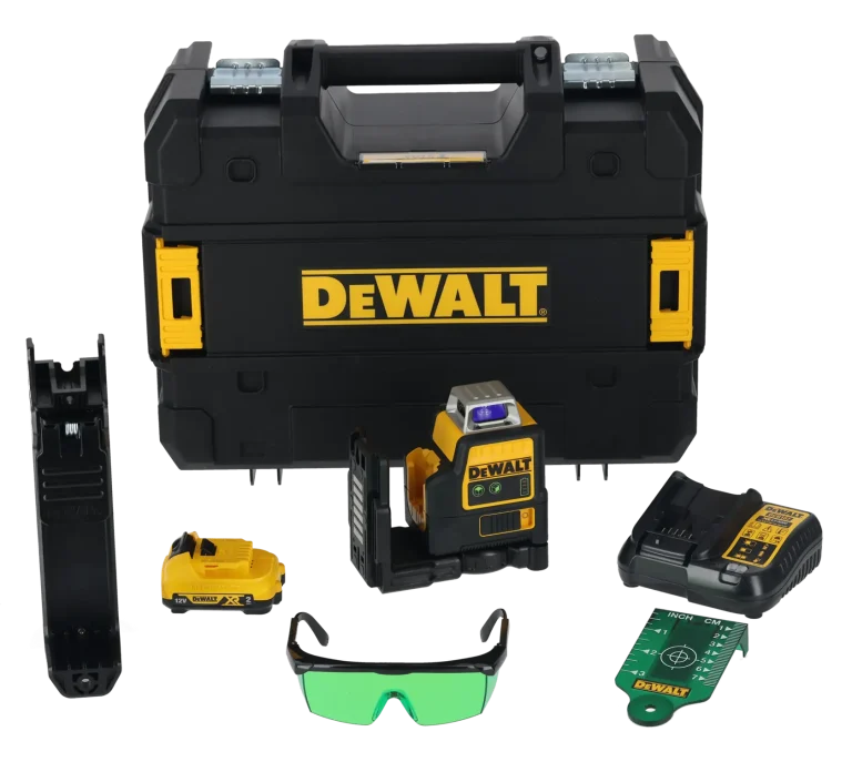 DEWALT DCE0811D1G-QW niveau laser 2x360 vert avec batterie