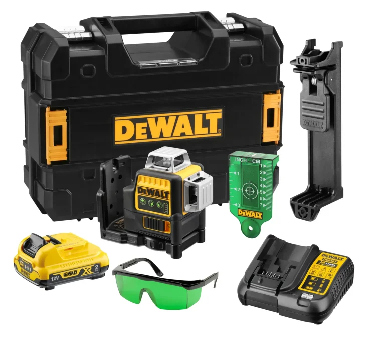 DEWALT DCE089D1G-QW traceur laser 3x360 vert avec batterie