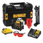 DEWALT DCE089D1R-QW niveau laser 3x360 rouge avec batterie