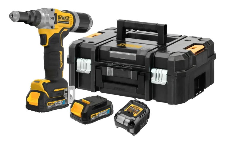 DEWALT DCF414E2GT-QW riveteuse avec batteries POWERSTACK Série G