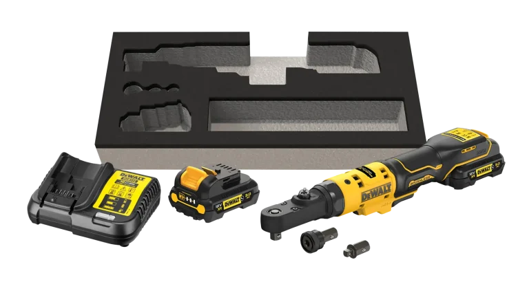 DEWALT DCF500L2G-QW cliquet 12V à tête étanche avec 2 batteries 3 Ah et chargeur