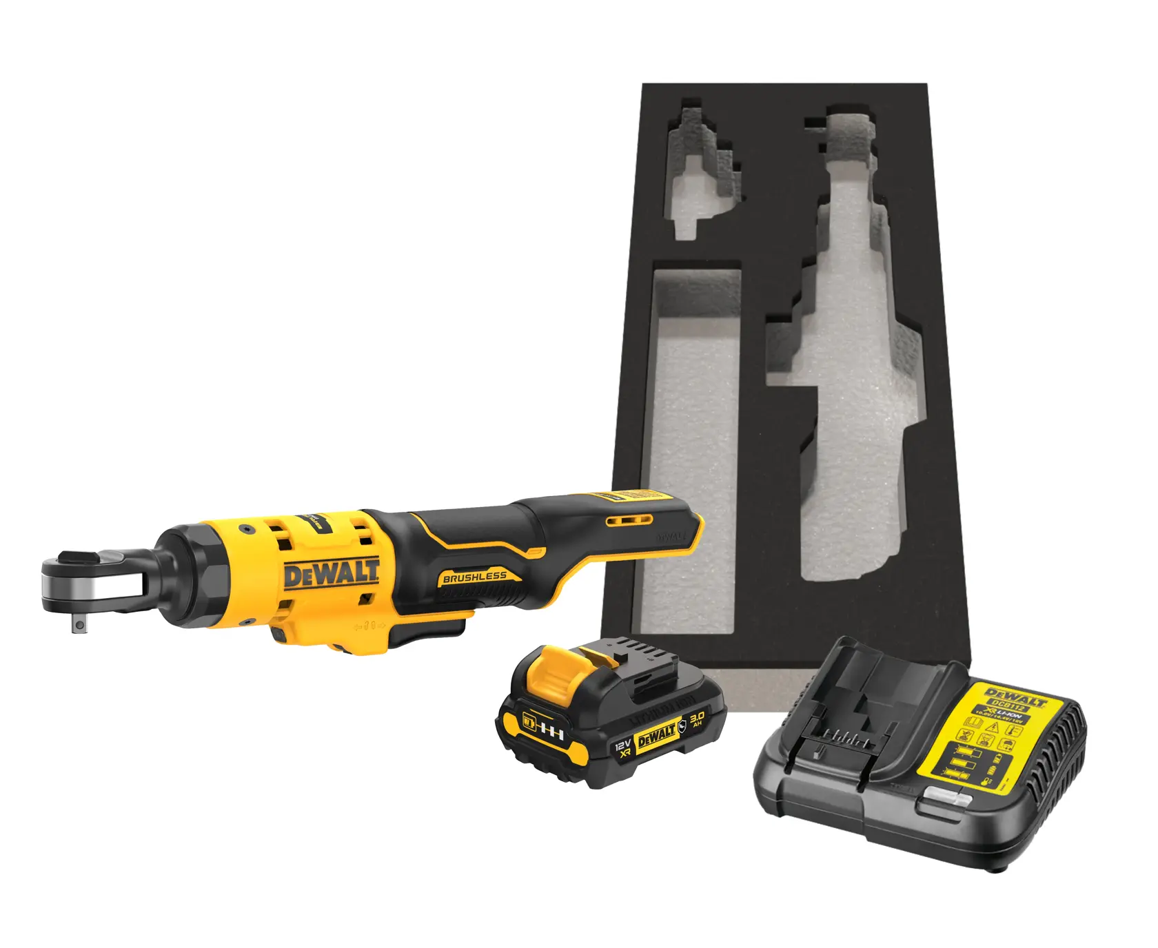 DEWALT DCF504L1G-QW DEWALT DCF504L1G-QW clé à cliquet 12V à tête ouverte 1/4 avec batterie et chargeur