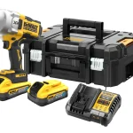 DEWALT DCF961H2T-QW boulonneuse à chocs 18V XR avec 2 batteries POWERSTACK 5 Ah et coffret TSTAK