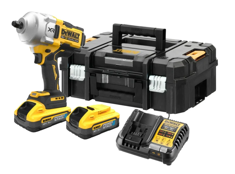 DEWALT DCF961H2T-QW boulonneuse à chocs 18V XR avec 2 batteries POWERSTACK 5 Ah et coffret TSTAK