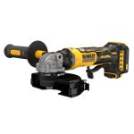 DEWALT DCG404NT-XJ – meuleuse 125 mm – vue 2. Batterie éventuellement illustrée non incluse.