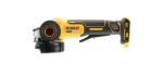DEWALT DCG406NT-XJ – meuleuse 125 mm – vue 2. Batterie éventuellement illustrée non incluse.