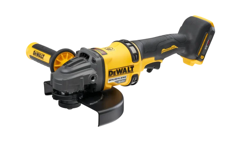 DEWALT DCG440N-XJ – meuleuse 180 mm – vue 1. Batterie éventuellement illustrée non incluse.