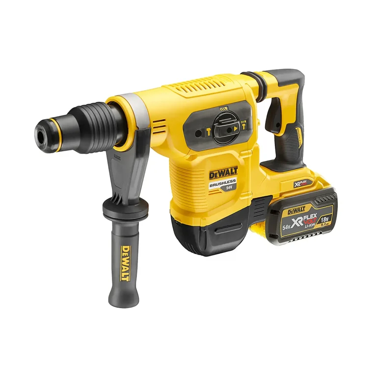 DEWALT DCH481X2-QW marteau SDS-Max 54V avec batterie, vue latérale
