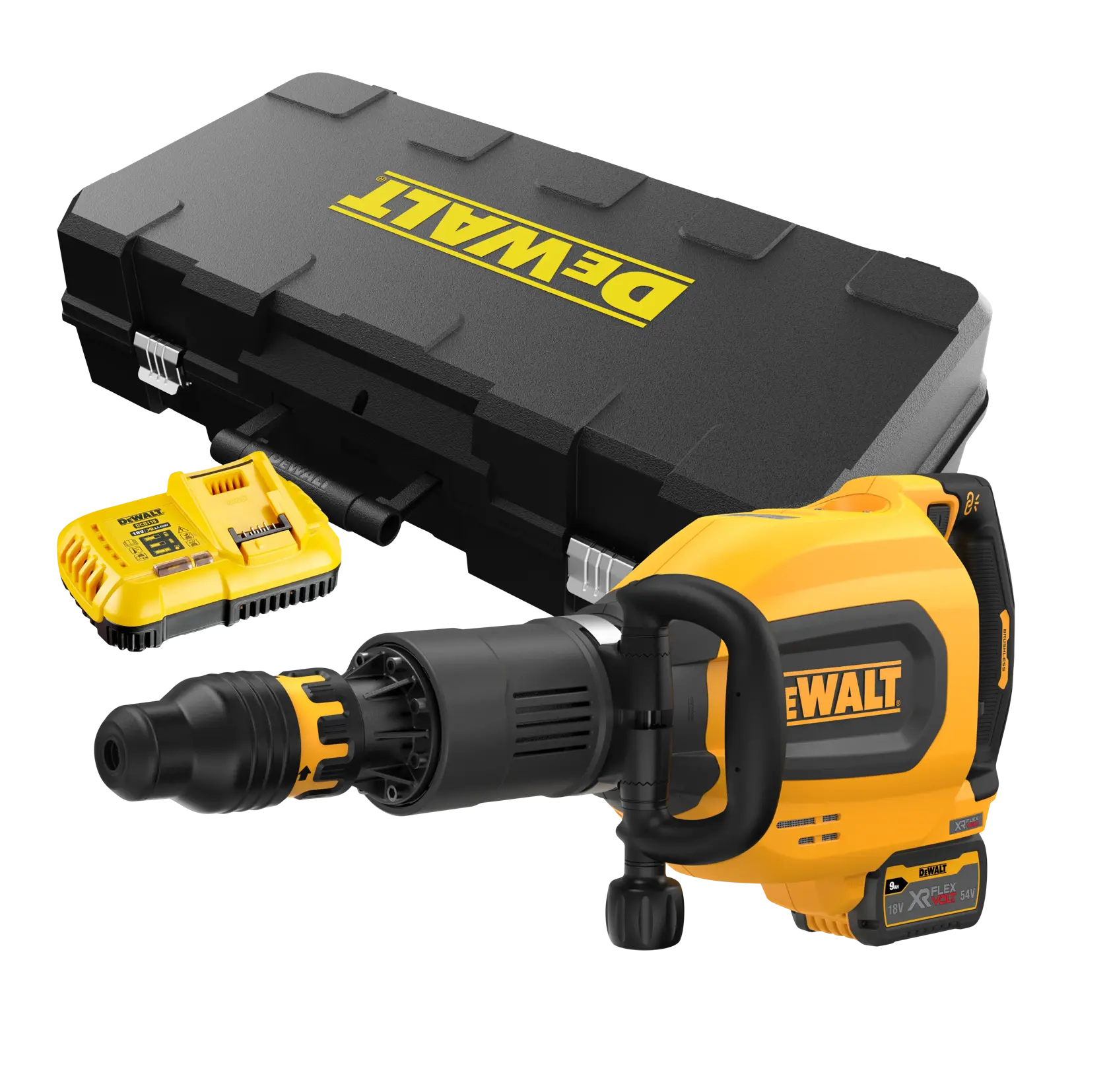 DCH911X3 K1 1680.webp DEWALT DCH911X3-QW marteau-piqueur 54V, kit et dotation.