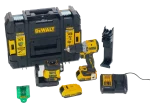 DEWALT DCK2095D2T-QW kit perceuse DCD805 et laser DCLE34031