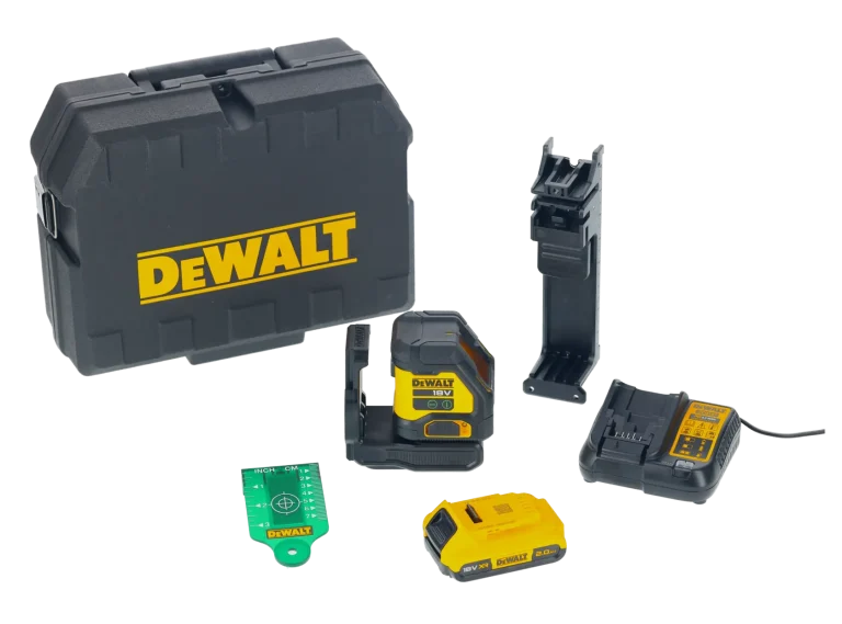 DEWALT DCLE34021D1-QW laser à lignes croisées vert avec batterie 2 Ah