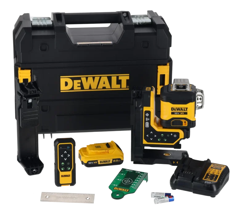 DEWALT DCLE34035D1-QW niveau laser 3x360 vert avec télécommande