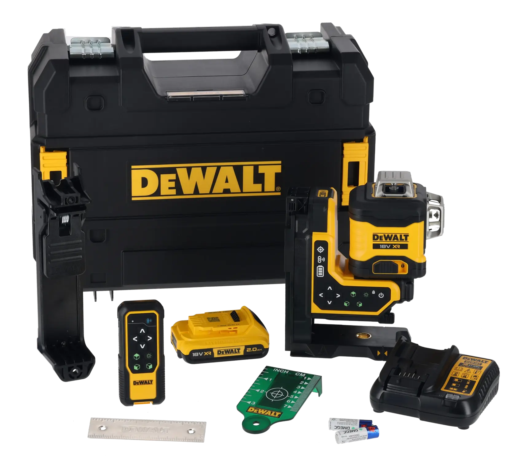 DCLE34035D1-QW DEWALT DCLE34035D1-QW niveau laser 3x360 vert avec télécommande