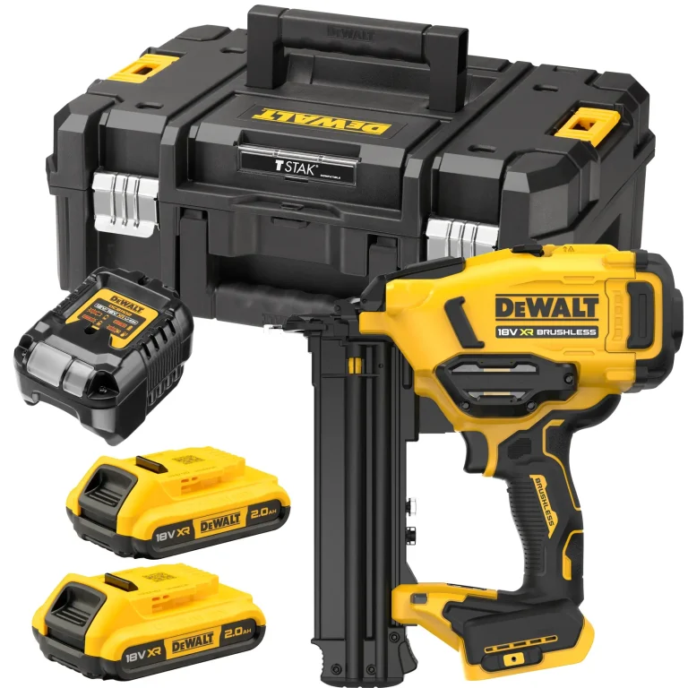 DEWALT DCN210SD2-QW cloueuse de finition avec 2 batteries 2 Ah