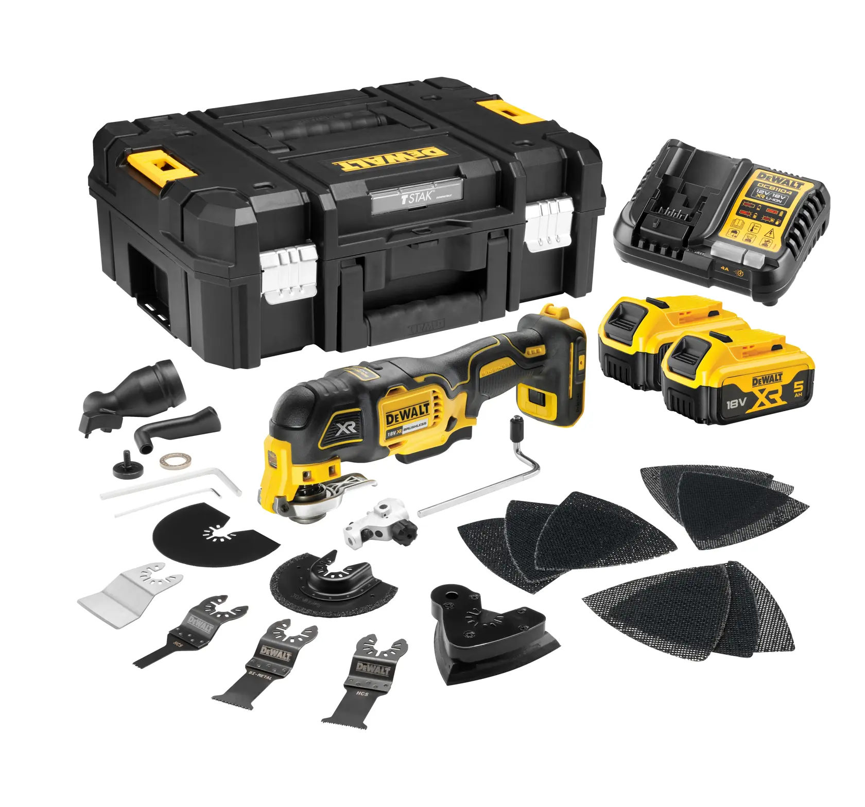 DCS356P2-QW DEWALT DCS356P2-QW outil multifonction avec 2 batteries 5 Ah