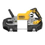 DEWALT DCS374N-XJ sega a nastro, vista laterale