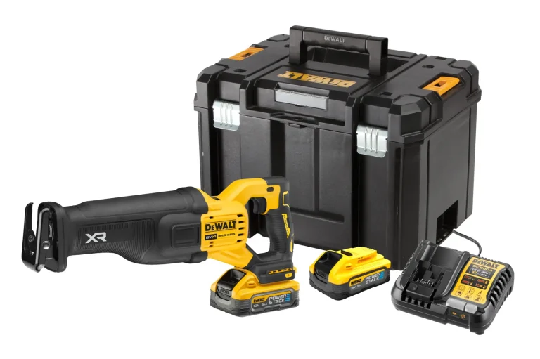 DEWALT DCS386H2T-QW sega universale FLEXVOLT Advantage con 2 batterie POWERSTACK 5 Ah e valigetta TSTAK