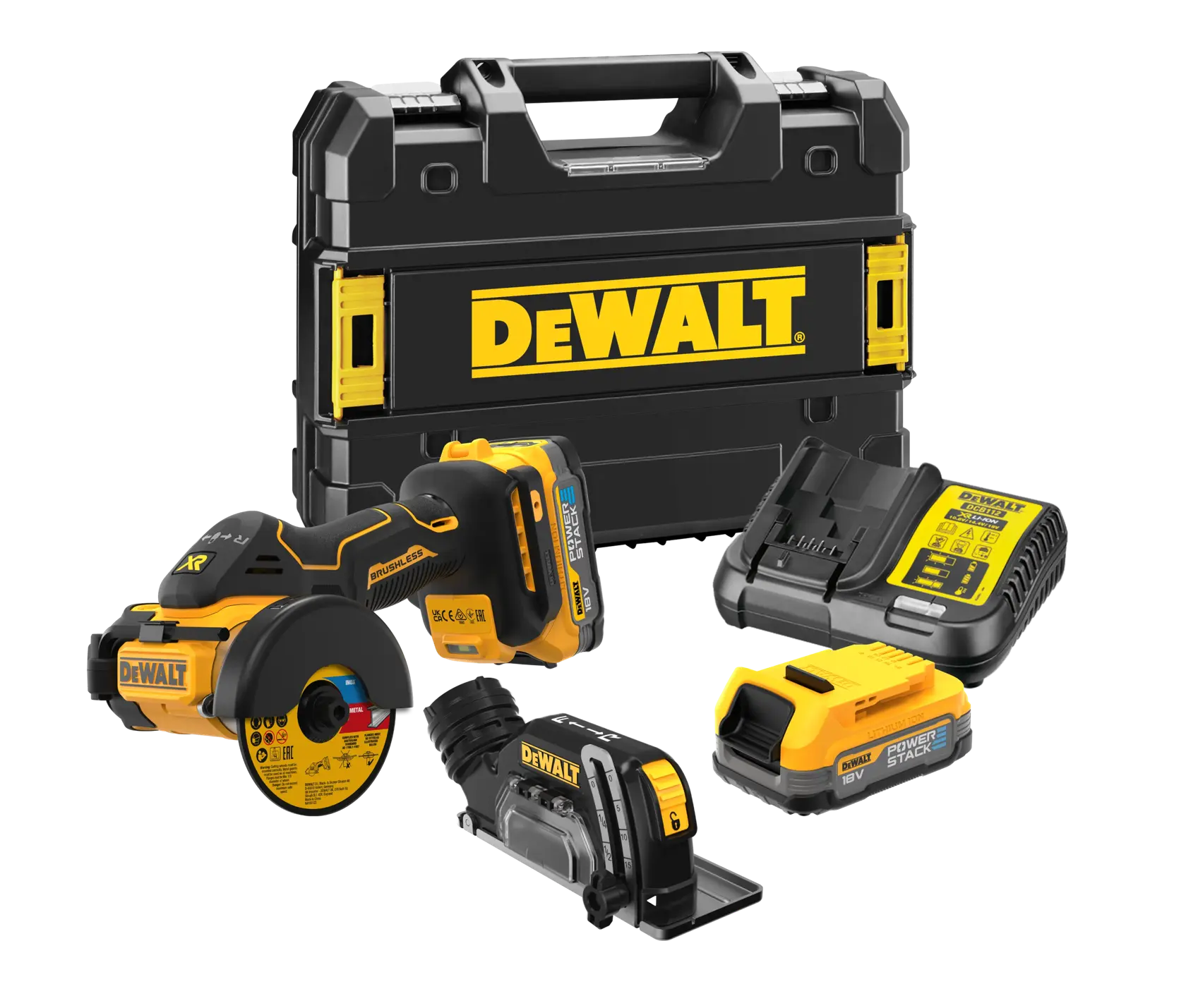 DCS438E2T-QW DEWALT DCS438E2T-QW outil de coupe 76 mm avec batteries POWERSTACK