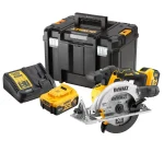 DEWALT DCS565P2-QW scie circulaire avec 2 batteries 5 Ah