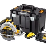 DEWALT DCS573H2T-QW scie circulaire 190 mm avec 2 batteries POWERSTACK 5 Ah et coffret TSTAK