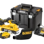 DEWALT DCW220P2-QW levigatrice a nastro con 2 batterie 5 Ah