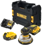 DEWALT DCW230P2-QW ponceuse excentrique 150 mm avec 2 batteries 5 Ah