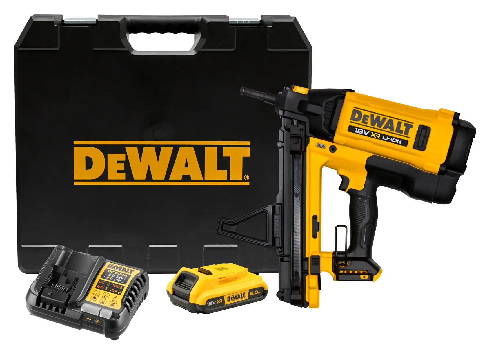 DGN845D1-QW DEWALT DGN845D1-QW cloueur à gaz avec batterie 2 Ah