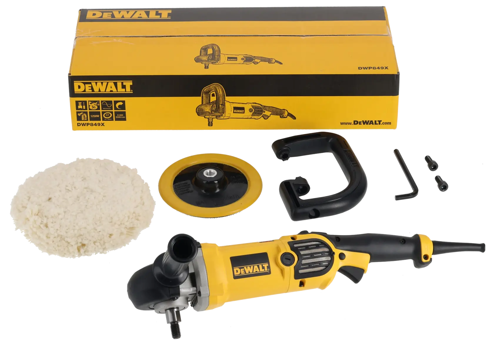 DWP849X-QS DEWALT DWP849X-QS polisseuse rotative 1250 W