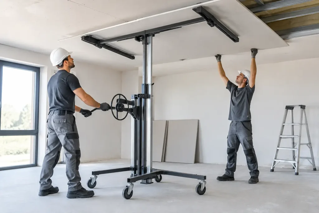 Come usare il sollevatore cartongesso in sicurezza