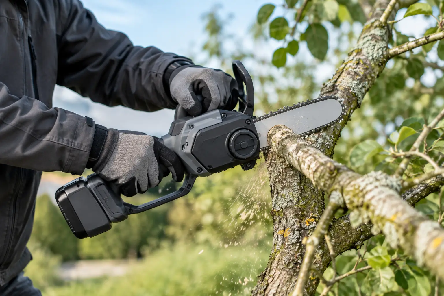 Elettrosega a batteria per potatura professionale